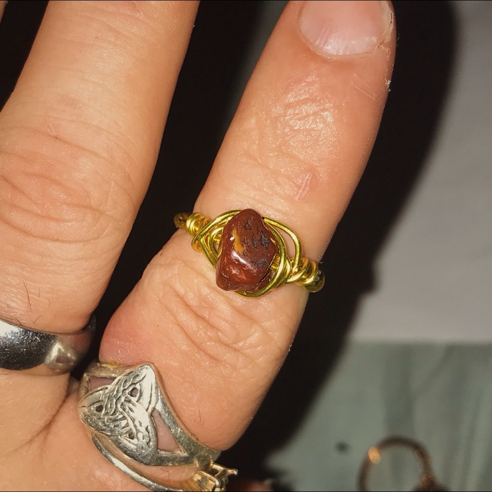 Red Agate Ring